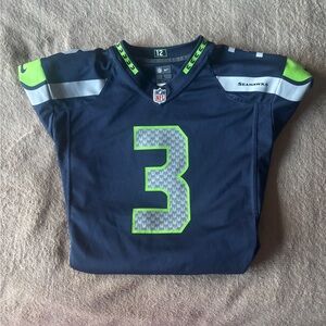 Russell Wilson #3 NFL Seattle Seahawks Kids Jersey size LARGE